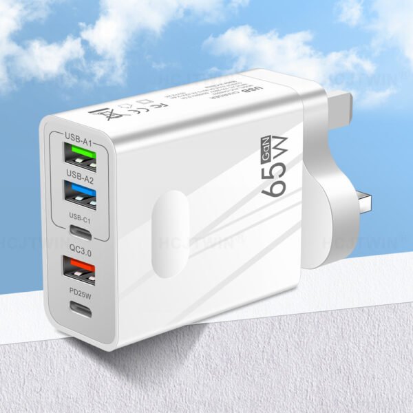 Universal Fast Charger – Type-C PD + Dual USB | Compact Travel Adapter (RMG Nexus Recommended)